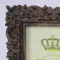 Moldura de Foto 10x15 cm - marrom - resina sintética - retangular