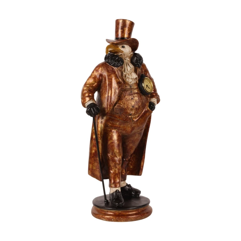 Relógio de Mesa Águia - dourado - 58 cm