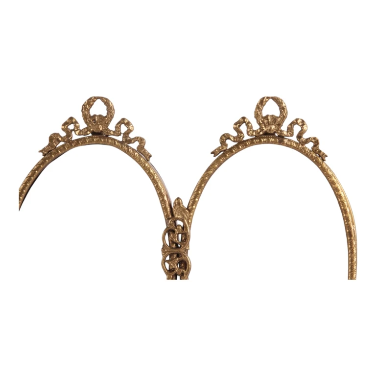 Moldura de Foto - 22 cm - dourado - latão - oval - em pé