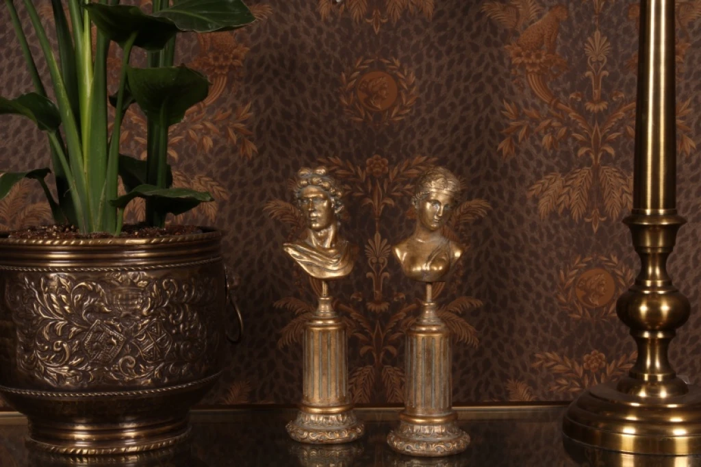 Busto - dourado - 35 cm
