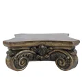 Base decorativa 27 cm - dourado - resina sintética