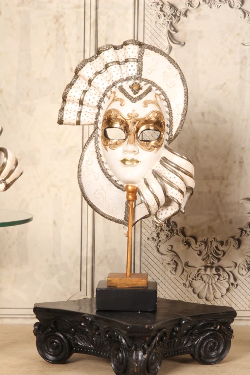 Base decorativa de 21 cm - preto - resina sintética