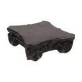 Base decorativa de 21 cm - preto - resina sintética