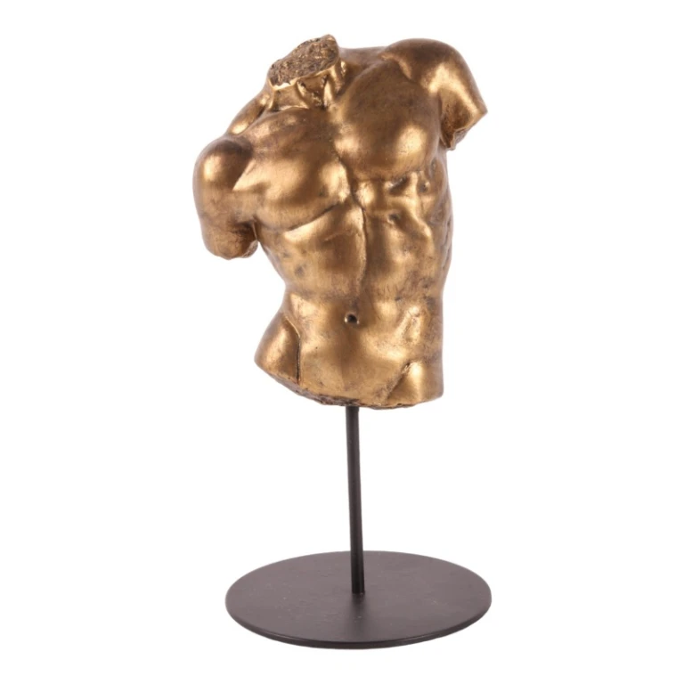 Busto masculino - dourado - 26 cm