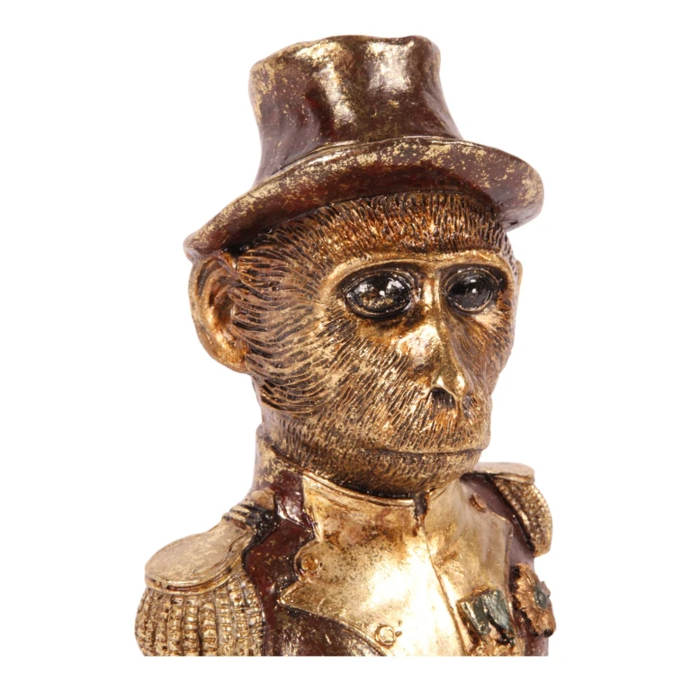Busto de macaco - marrom - 27 cm