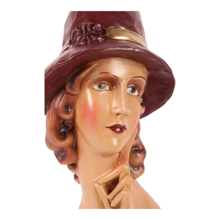 Busto de mulher - marrom - 44,5 cm