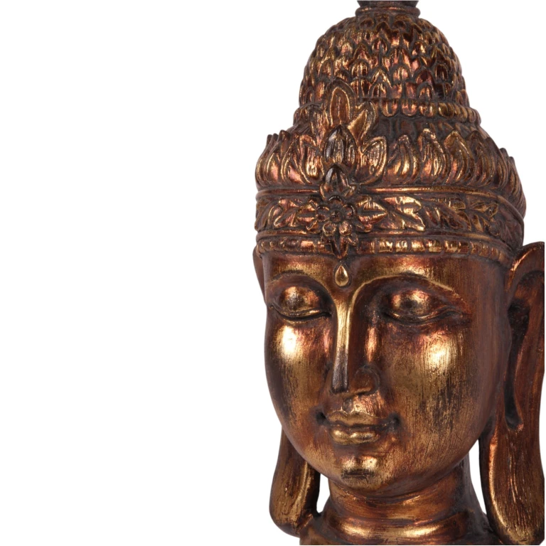 Busto de Buda - dourado - 36,5 cm