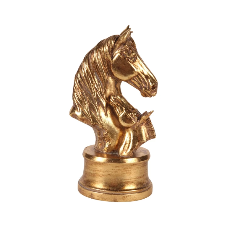 Cabeças de cavalo douradas - 26,5 cm - 1 peça