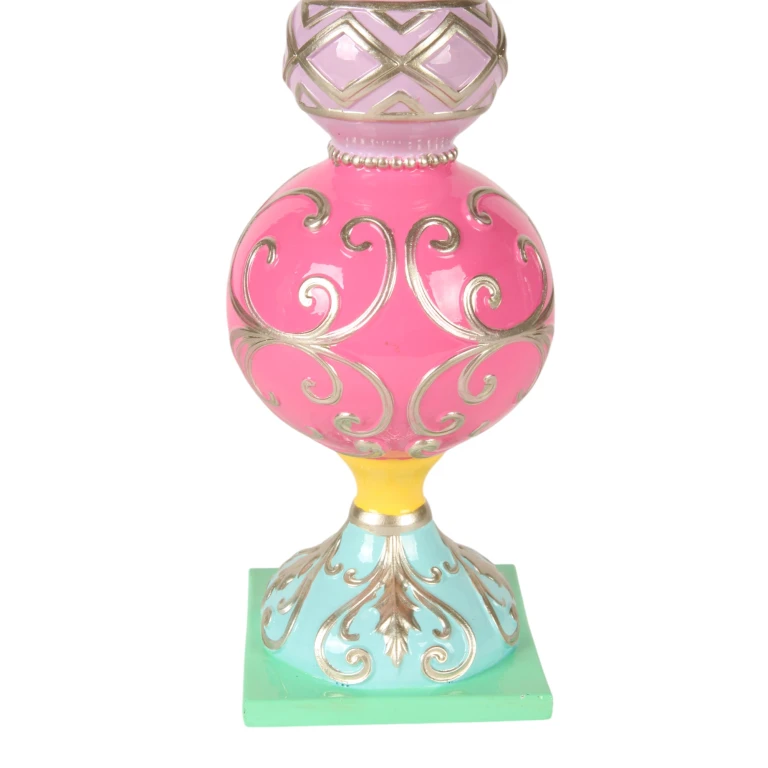 Árvore de Natal em miniatura - rosa - 38,5 cm - resina sintética