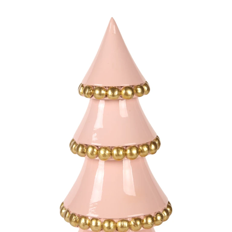 Árvore de Natal em Miniatura - rosa - 32 cm - resina sintética