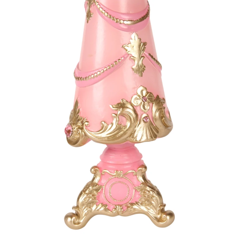 Mini árvore de Natal - rosa - 35,8 cm - resina sintética
