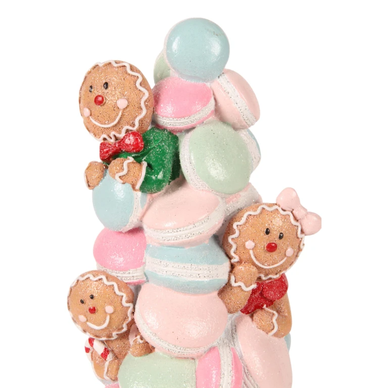 Bolo decorativo - rosa - 27 cm - resina sintética