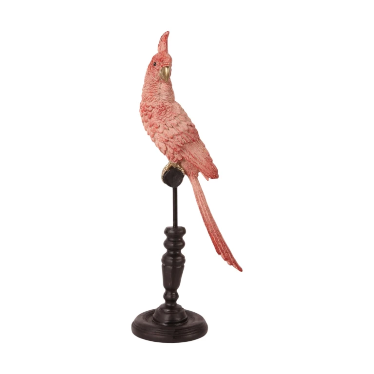 Papagaio em haste - rosa - 35 cm