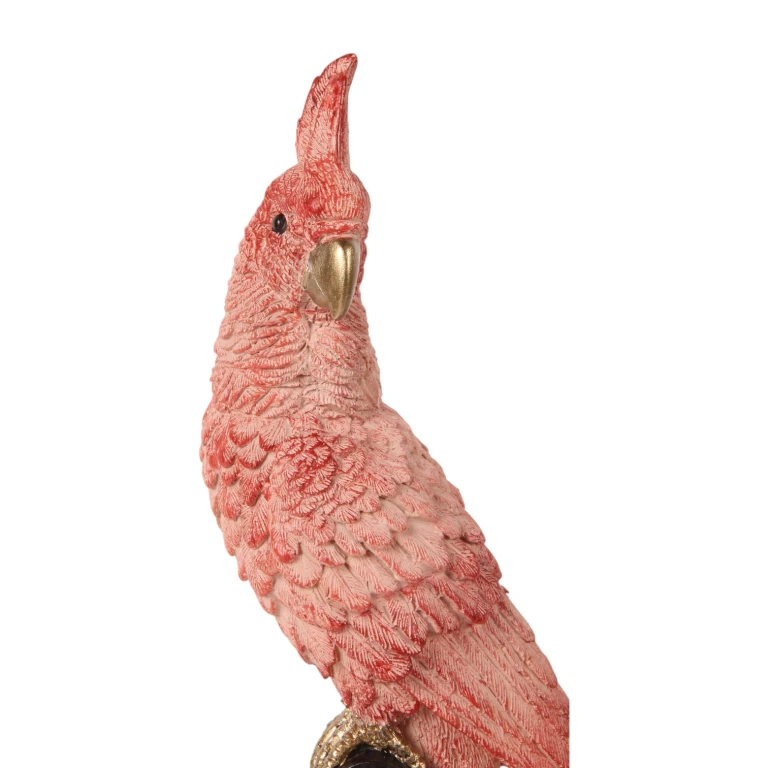 Papagaio em haste - rosa - 35 cm