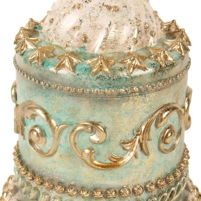 Bolo decorativo - azul - 23 cm - resina sintética - 1 unidade