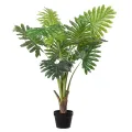 Planta artificial Philodendron Selloum - verde - 100 cm - 1 unidade