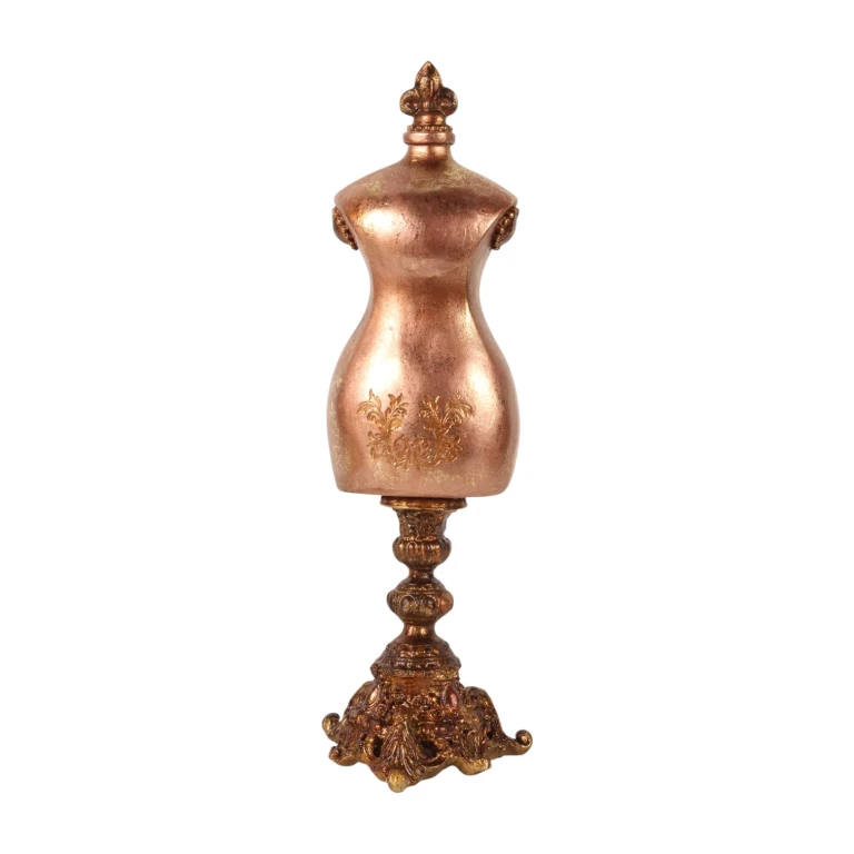 Busto de manequim torso - dourado - 41 cm - 1 peça
