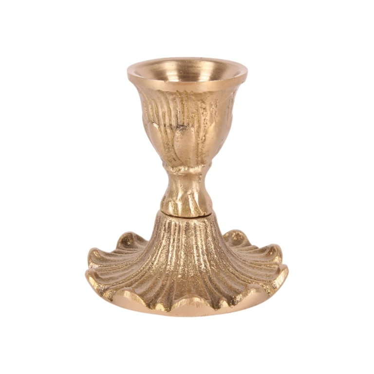 Castiçal - dourado - 7 cm - latão