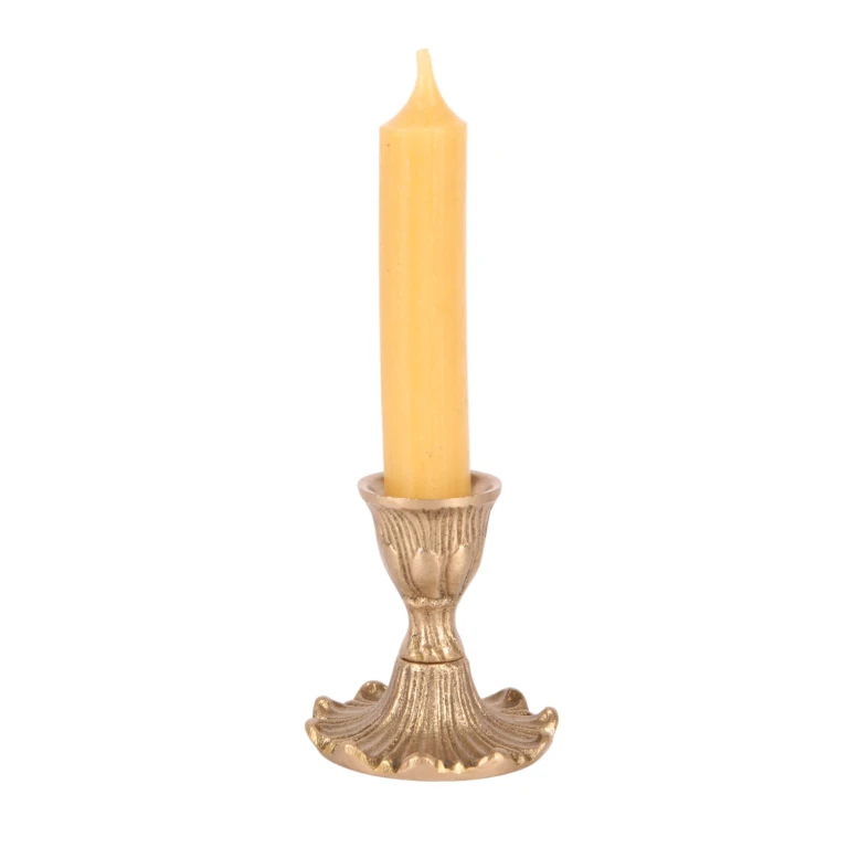 Castiçal - dourado - 7 cm - latão