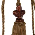 Embrasse Fleur de Lis 70 cm - Groen - Stof