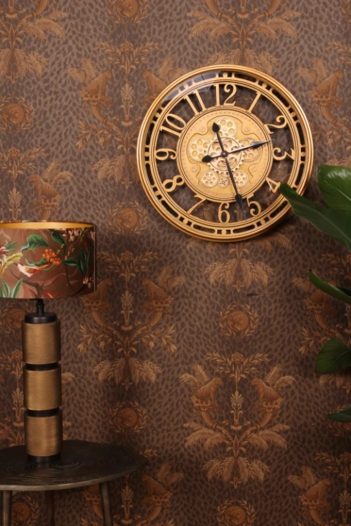 Relógio de parede Key West - dourado - 46 cm