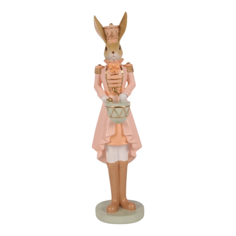 Estatueta de Coelho - rosa - 31 cm