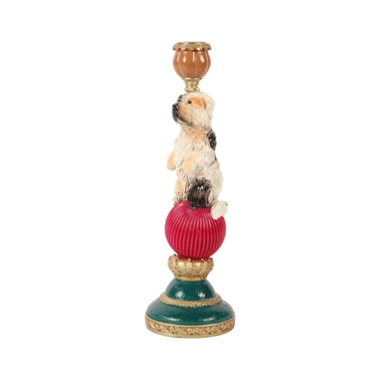 Castiço de cão - 28,5 cm - multicolorido - resina sintética