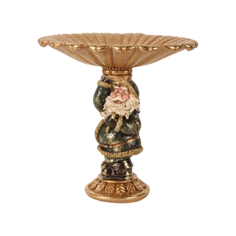 Prato Decorativo Papai Noel - vermelho - 24 cm - 1 unidade