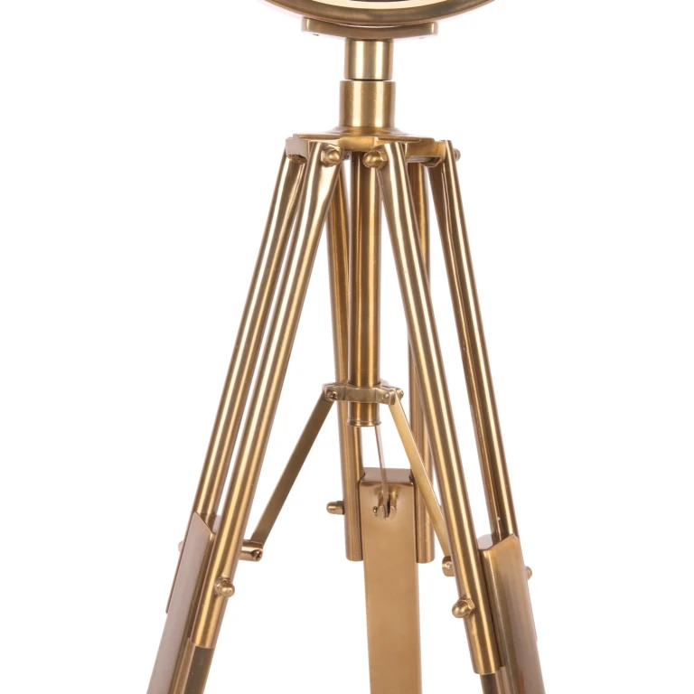 Relógio mundial com suporte - ouro - 100 cm