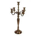 Candelabro de 5 braços - 80 cm - dourado - alumínio