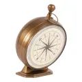 Tafelklok Alain - messing - goud - 27 cm
