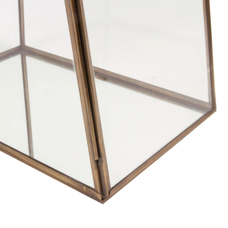 Caixa de Exposição - latão e vidro - dourado - 45 cm - 1 unidade