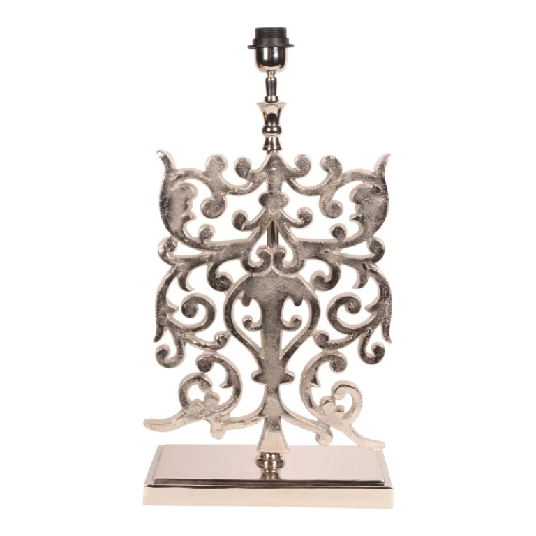 Luminária de mesa - prata - alumínio - 83 cm - 1 unidade