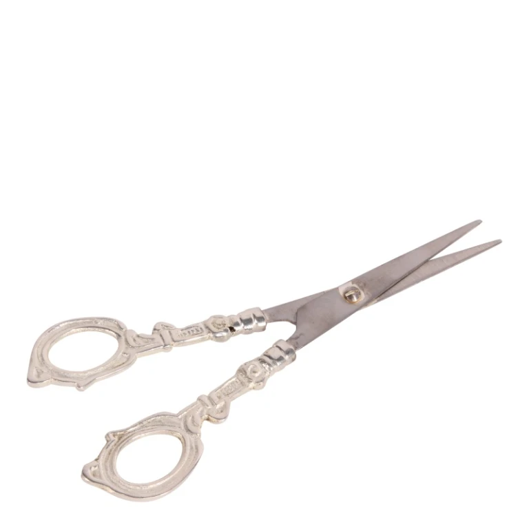 Tesoura - prata/cobre - 18 cm - 1 unidade