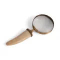 Lupa de osso - latão - dourado - 19 cm - 1 peça