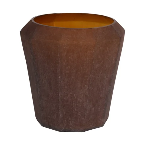 Vaas Diamond - 29 cm - amber - glas