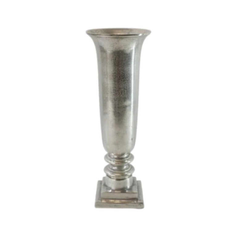 Vaso - 61 cm - prata - alumínio