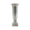 Vaso - 61 cm - prata - alumínio