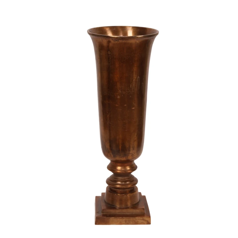 Vaso - 49 cm - bronze antigo - alumínio
