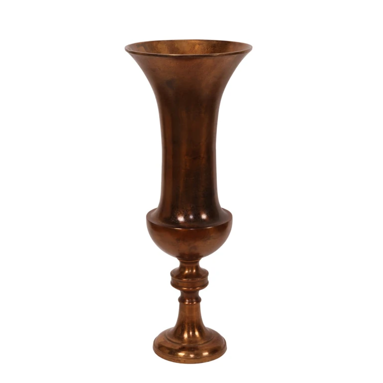 Vaso - 73 cm - bronze antigo - alumínio