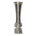 Vaso - 123 cm - prata - alumínio