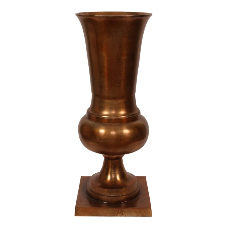 Vaso - 86 cm - bronze antigo - alumínio