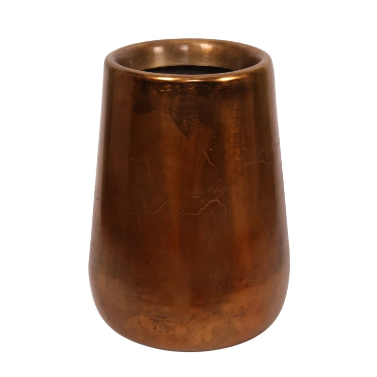 Vaso de Flores Estilo Holandês 45 cm - Bronze Antigo - Alumínio