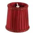 Lampenkap Clip-On Mini - rood - stof - 8 cm