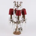 Lampenkap Clip-On Mini - rood - stof - 8 cm