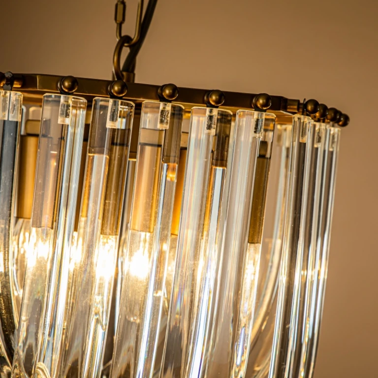 Dutch Style Chandelier Chelsea 37 cm - gold - iron and glass