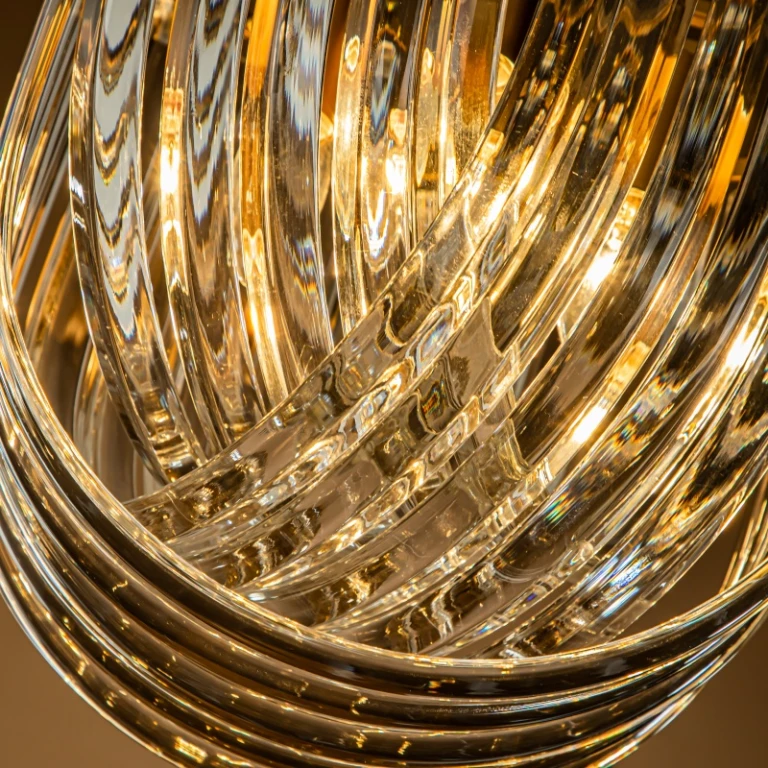 Dutch Style Chandelier Chelsea 37 cm - gold - iron and glass
