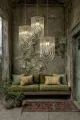 Dutch Style Kroonluchter Chelsea 41 cm Goud IJzer en Glas
