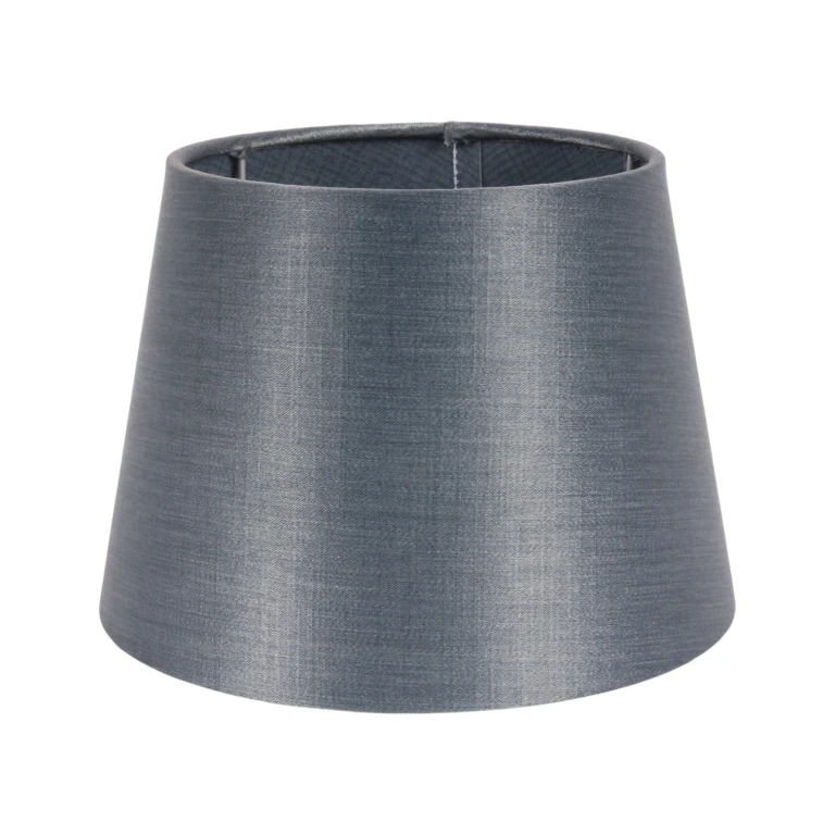 Abajur - Redondo - 20 cm - Azul - Tecido