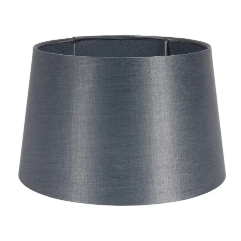 Lampenkap - rond - 30 cm - blauw - stof